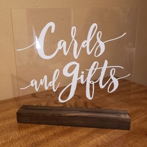 Wedding Decor - Cards and Gifts Sign